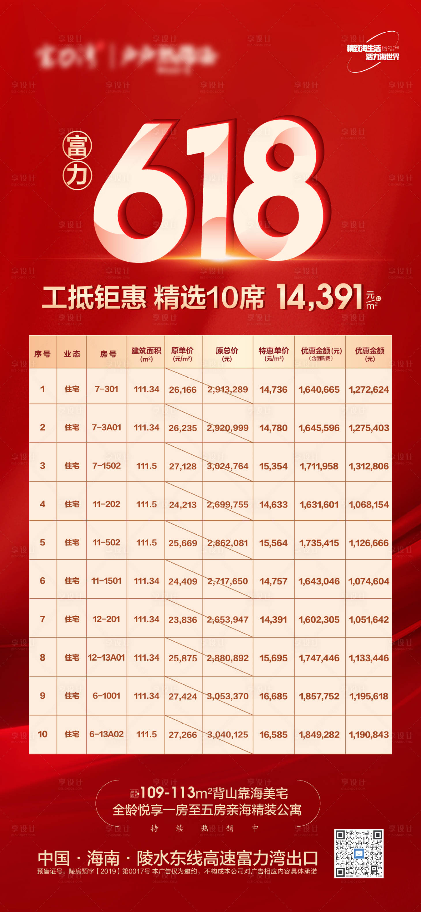 源文件下载【享设计】搜索编号：87850010420938765【618购房节特惠房源海报】