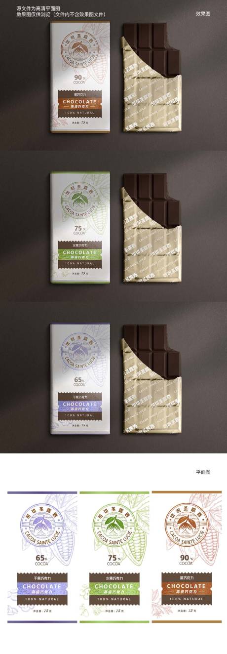 编号：20220627180249803【享设计】源文件下载-巧克力多种口味包装设计