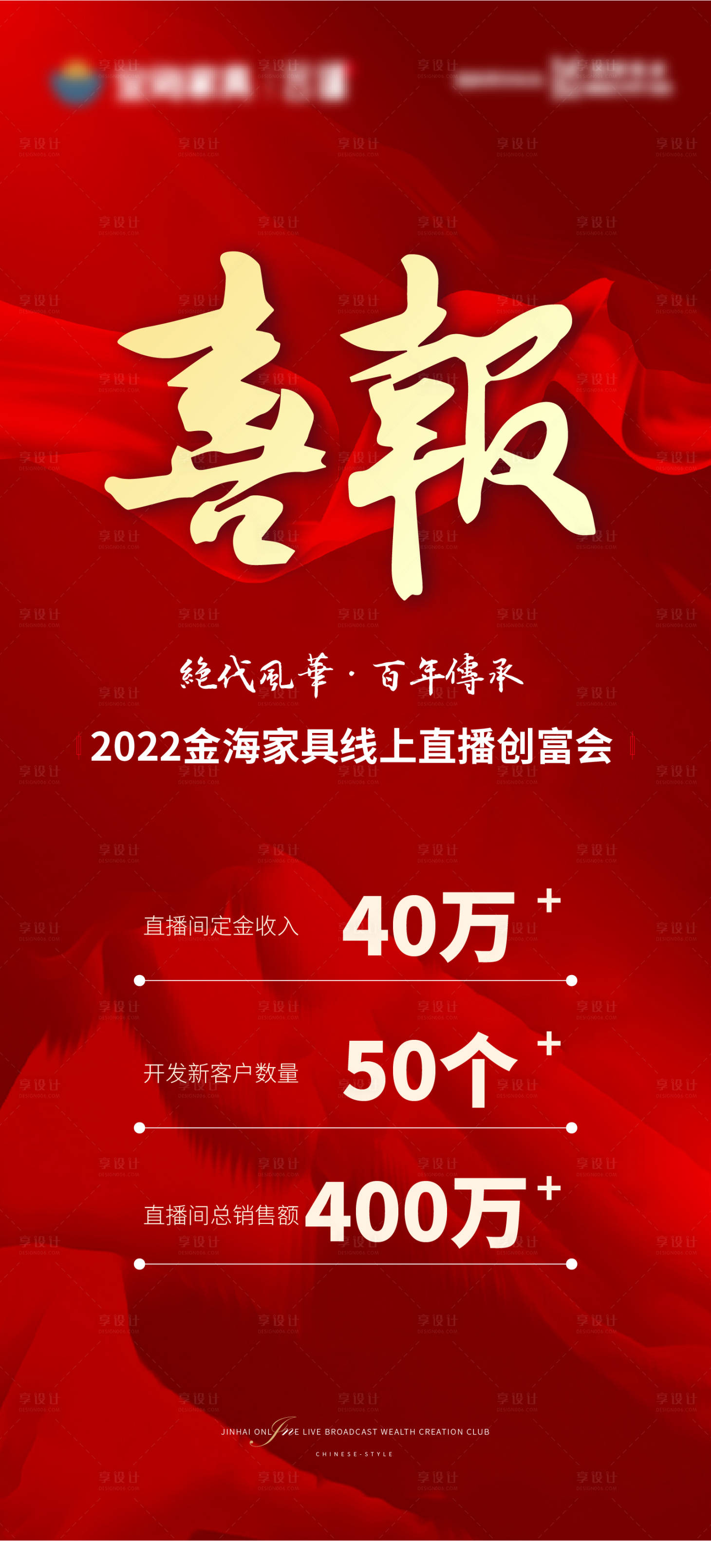源文件下载【享设计】搜索编号：50050010608286683【直播喜报】