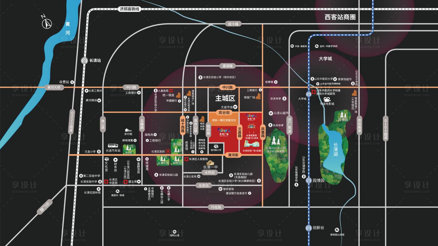 源文件下载【地产周边环境区位图】编号：71990010507443555