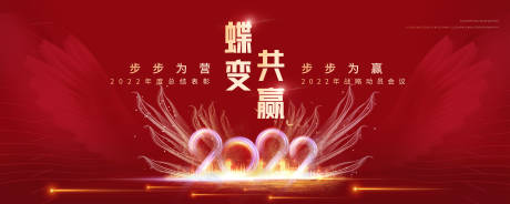 源文件下載【大氣紅色年會活動展板】編號：81610010482303981