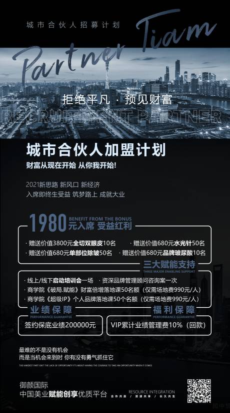 源文件下载【医美城市合伙人招募海报】编号：23890010638152590