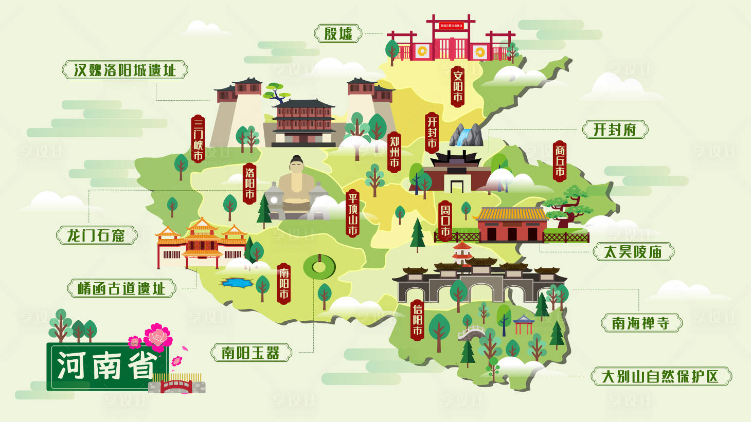源文件下载【矢量旅游城市地图设计】编号：44000010357854595