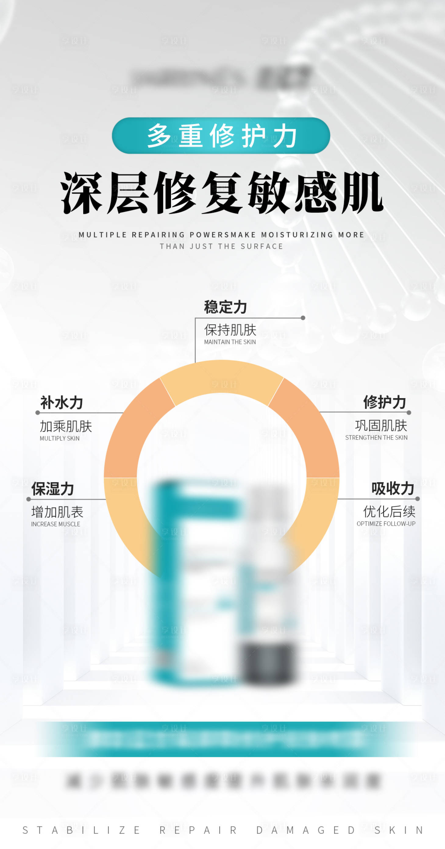 源文件下载【医美护肤品简约海报海报】编号：40870010814795339
