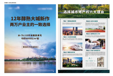 源文件下载【地产城市DM宣传单】编号：88100010817507855
