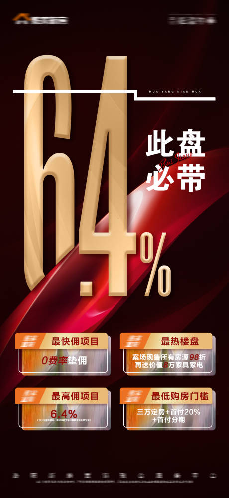 源文件下载【地产黑红高佣数字大字报海报】编号：75010010680414725