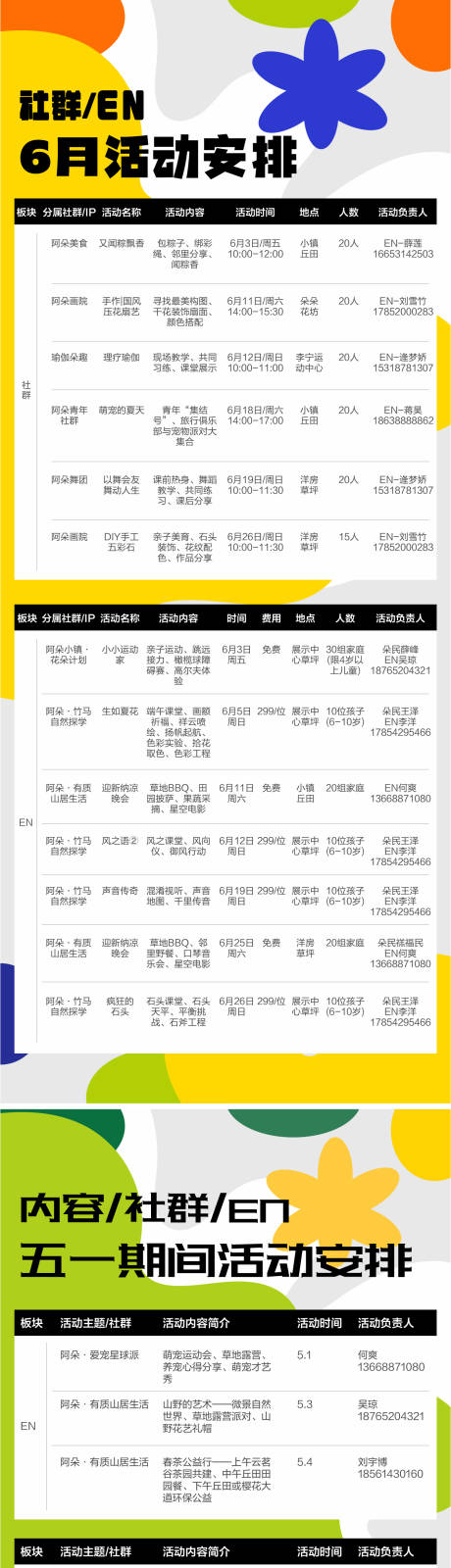 源文件下载【社群活动安排海报】编号：21100010382917647