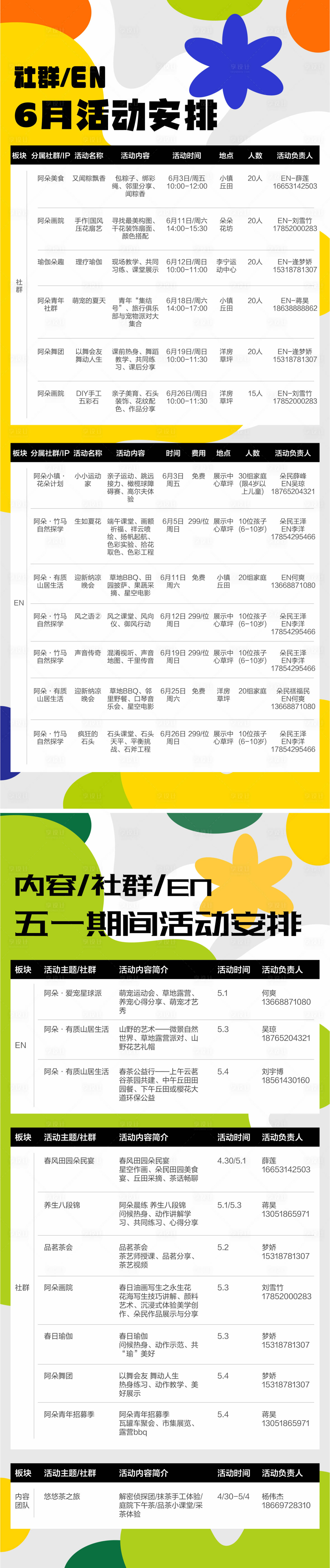 源文件下载【社群活动安排海报】编号：21100010382917647