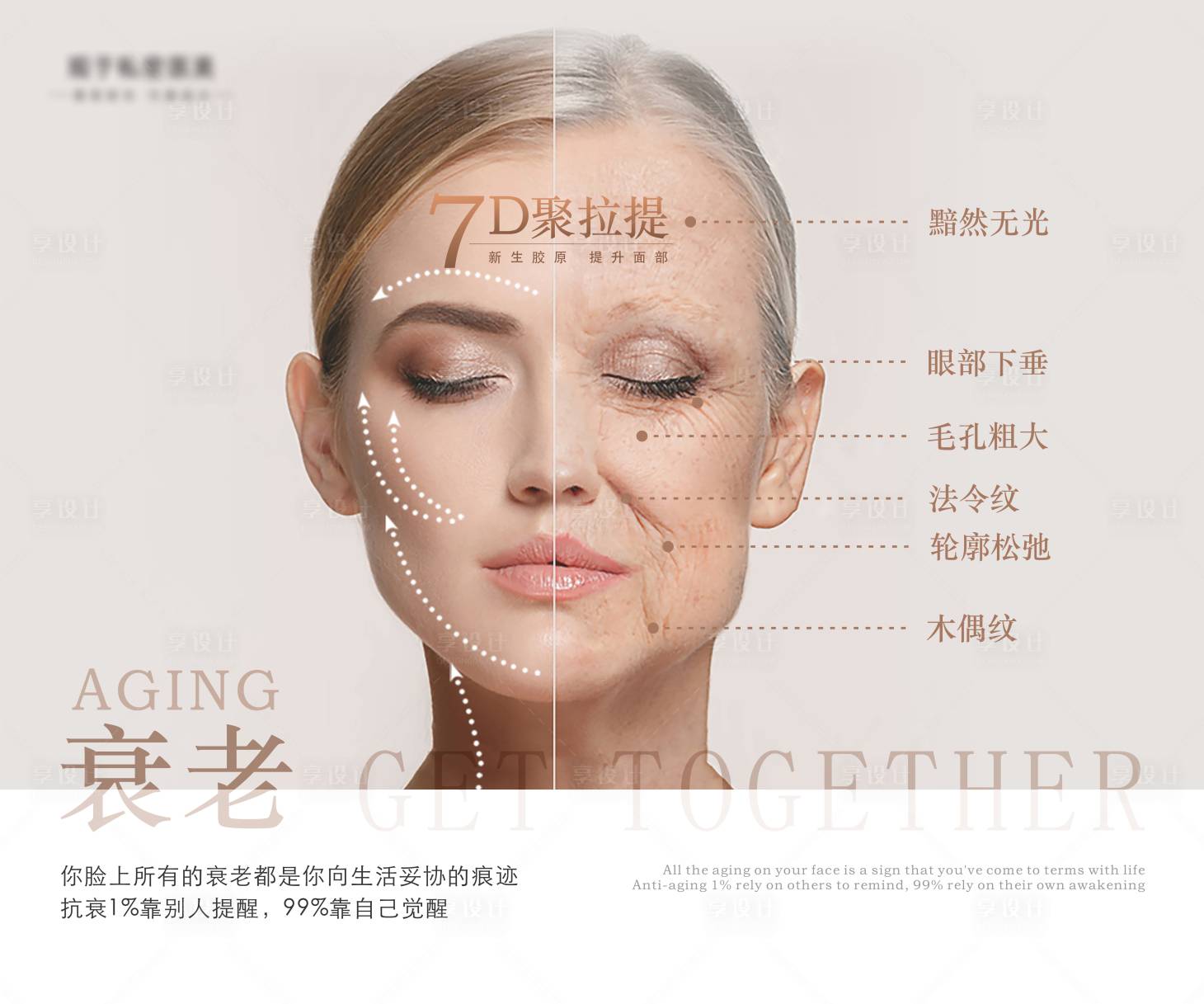 源文件下载【医疗美容 普拉提衰老展板】编号：51390010309426112