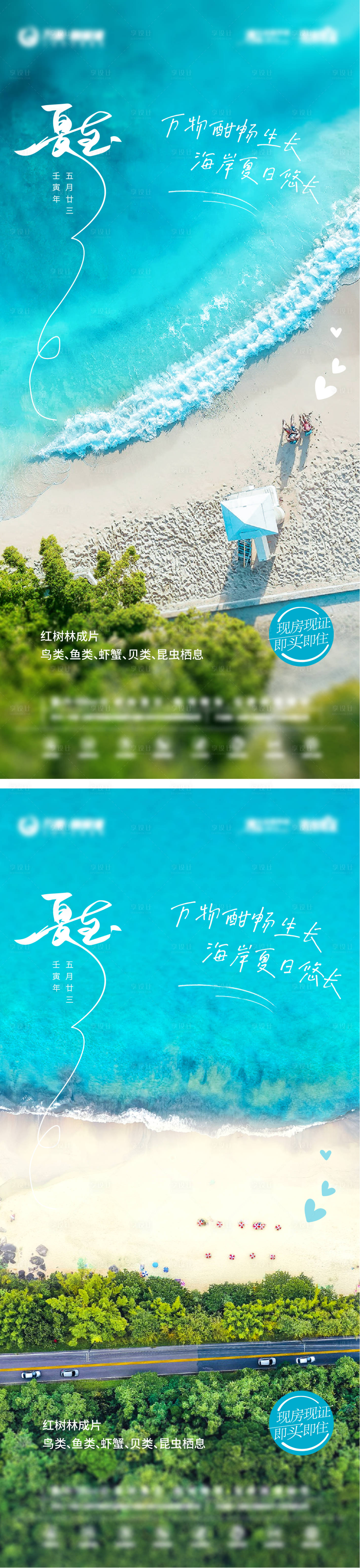 源文件下载【享设计】搜索编号：19860010600752005【夏至节气系列海报】