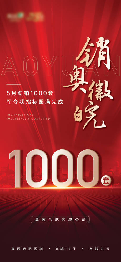 源文件下载【地产劲销完成指标海报】编号：20220625105318215