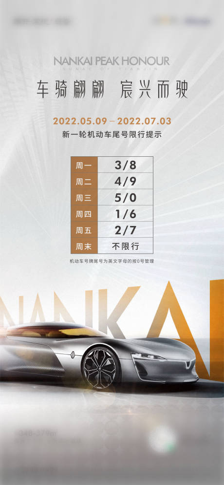 源文件下载【限行提示海报】编号：25850010558492425