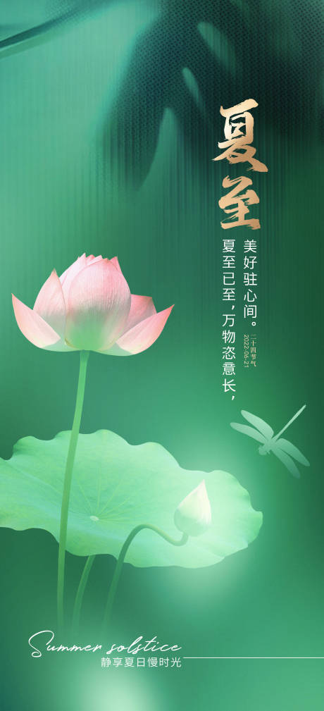 源文件下载【夏至节气海报】编号：27190010567241173