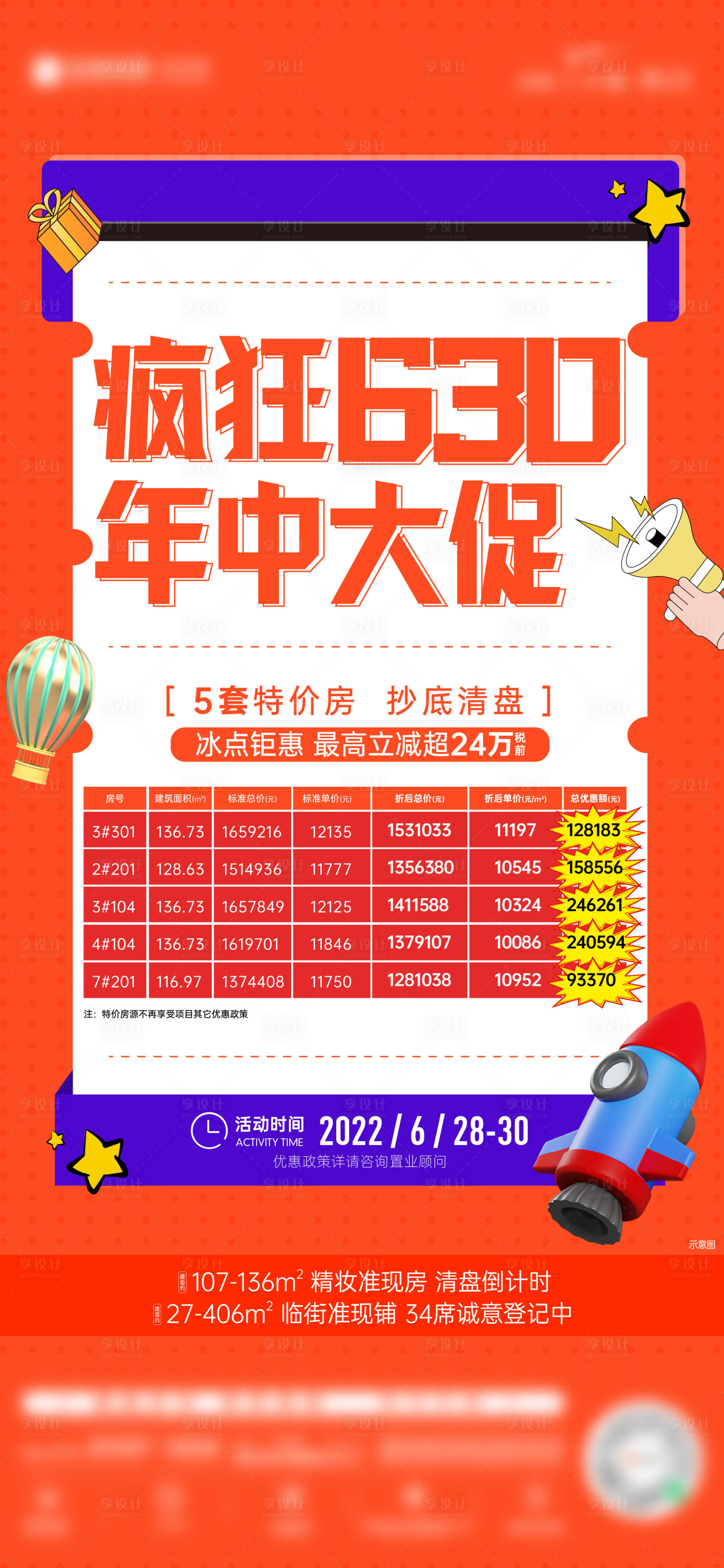 源文件下載【享設(shè)計(jì)】搜索編號：67280010765194292【地產(chǎn)特價(jià)房繽紛海報(bào)】