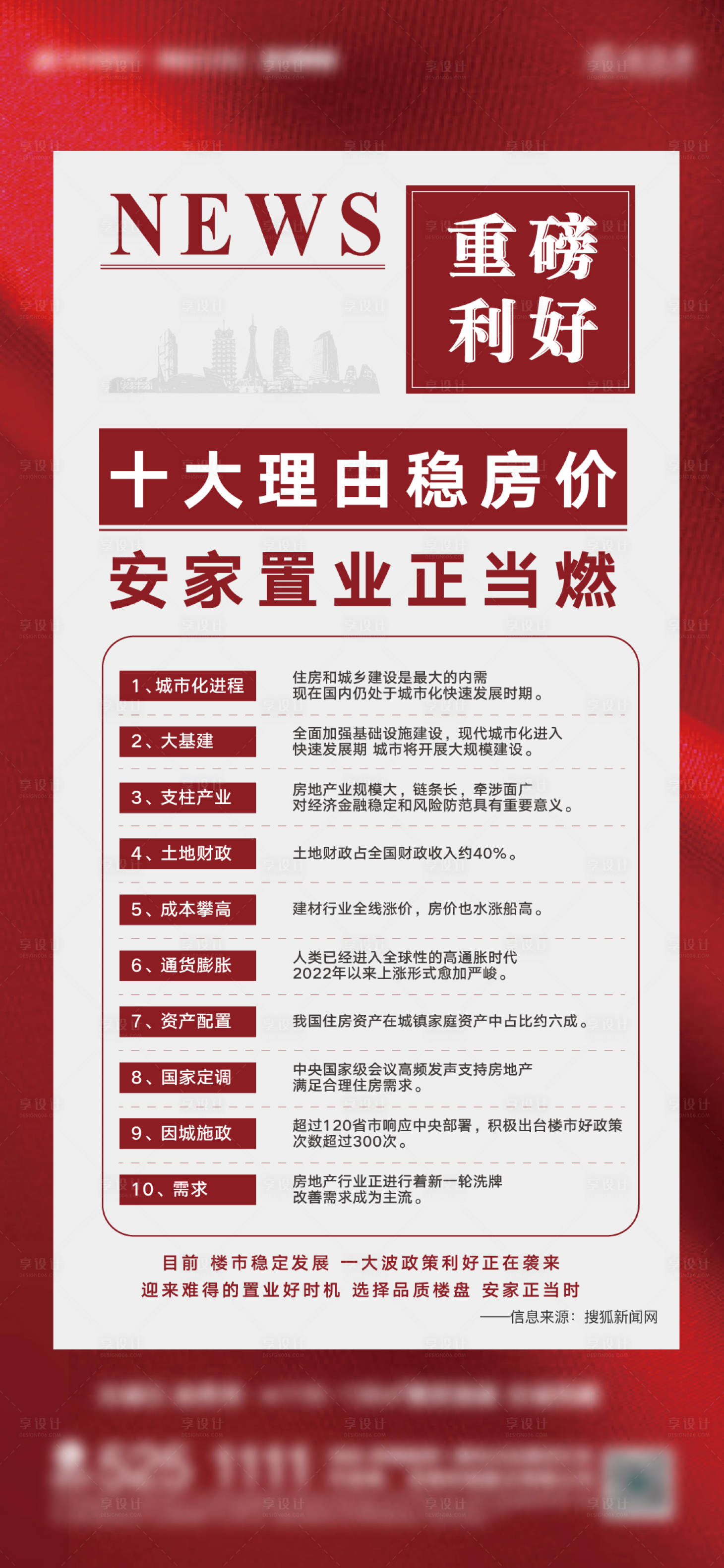 源文件下载【享设计】搜索编号：42710010776587013【地产政策刷屏海报】