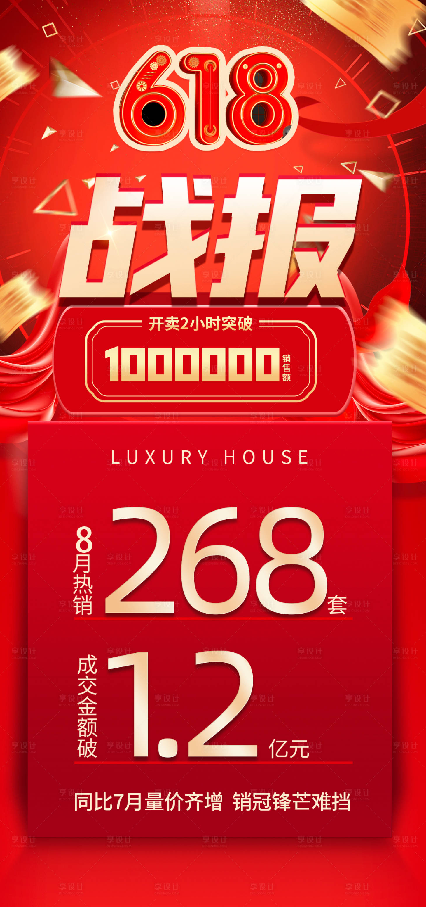 源文件下载【地产618热销海报】编号：84240010506068875