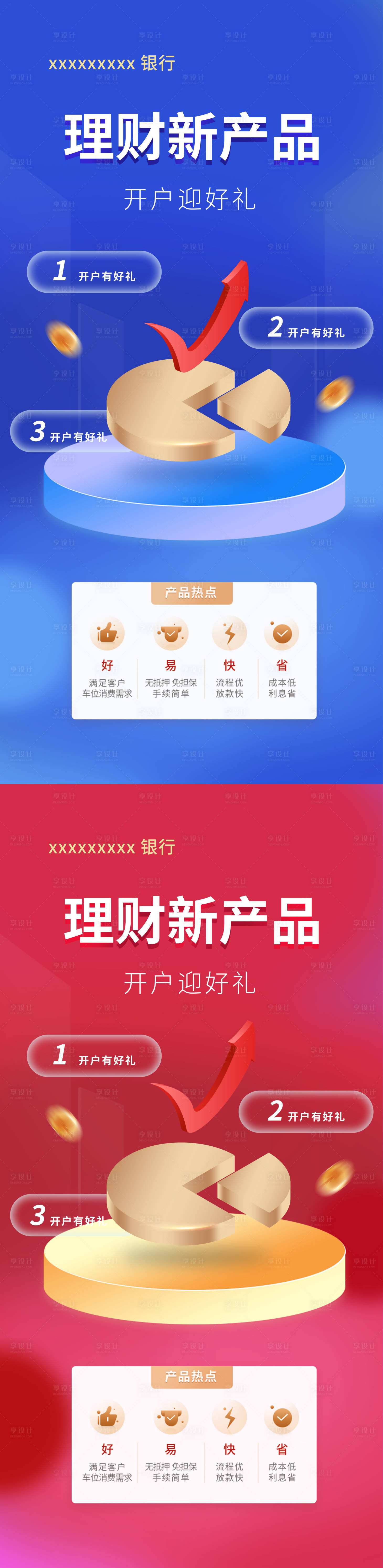 源文件下載【金融理財餅狀圖海報】編號：77780010674993315