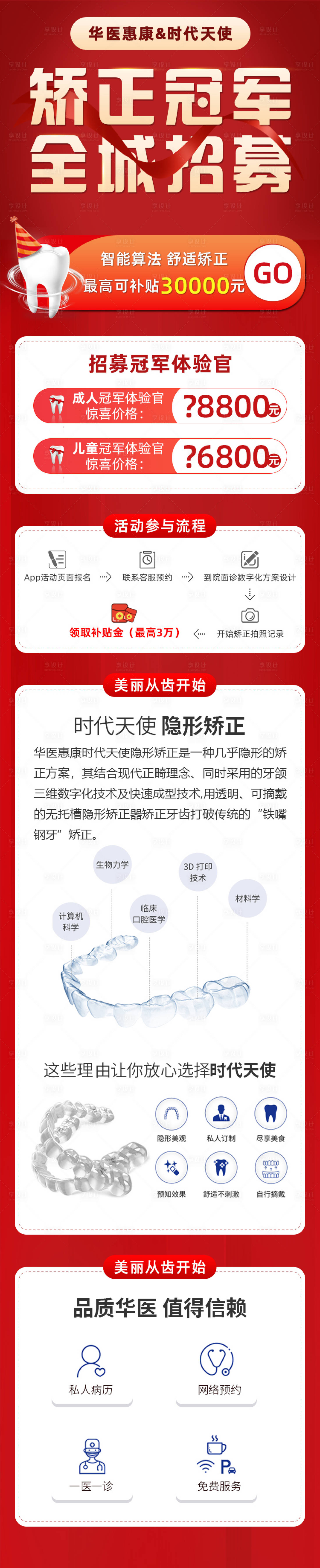 源文件下载【享设计】搜索编号：95400010810376585【口腔矫正详情页】