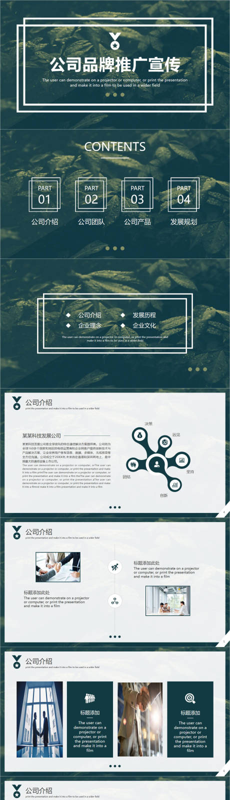 源文件下載【享設計】搜索編號：28030011373063903【商業計劃書葉子PPT】