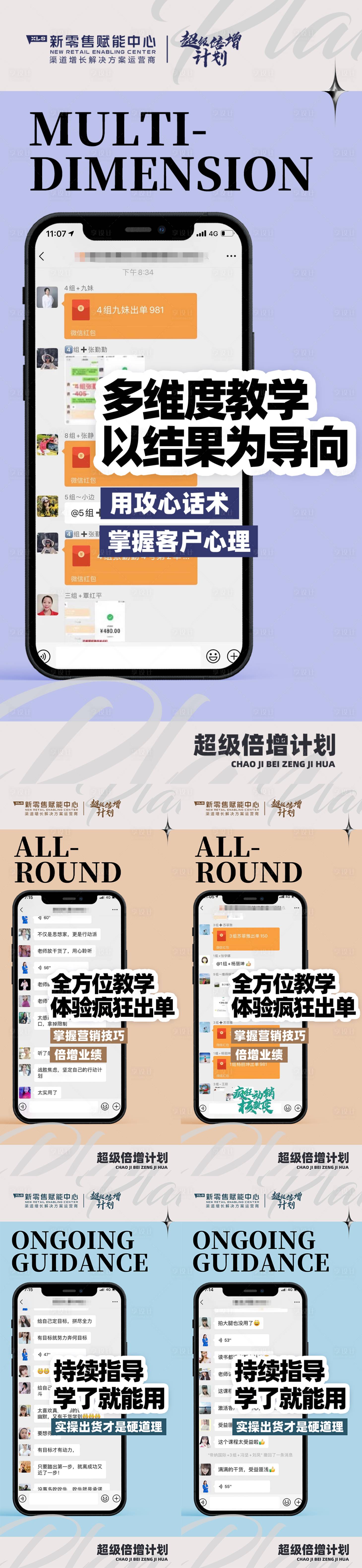 源文件下載【享設計】搜索編號：43430010943398876【微商培訓預熱造勢活動大字報系列海報】