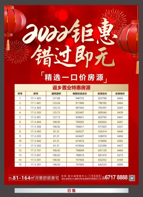 源文件下载【特价房红金海报】编号：64690011382123148
