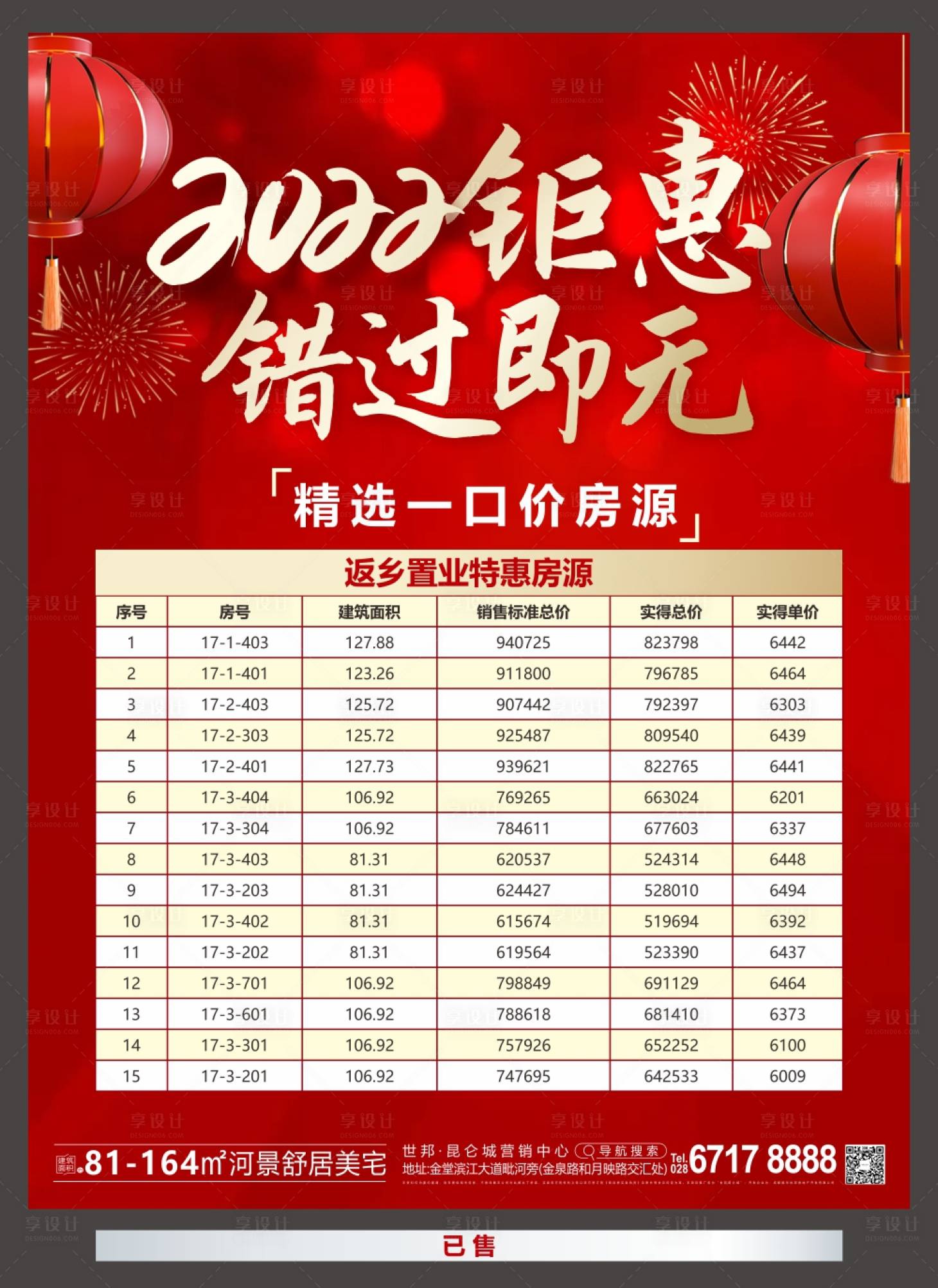 源文件下載【特價(jià)房紅金海報(bào)】編號(hào)：64690011382123148