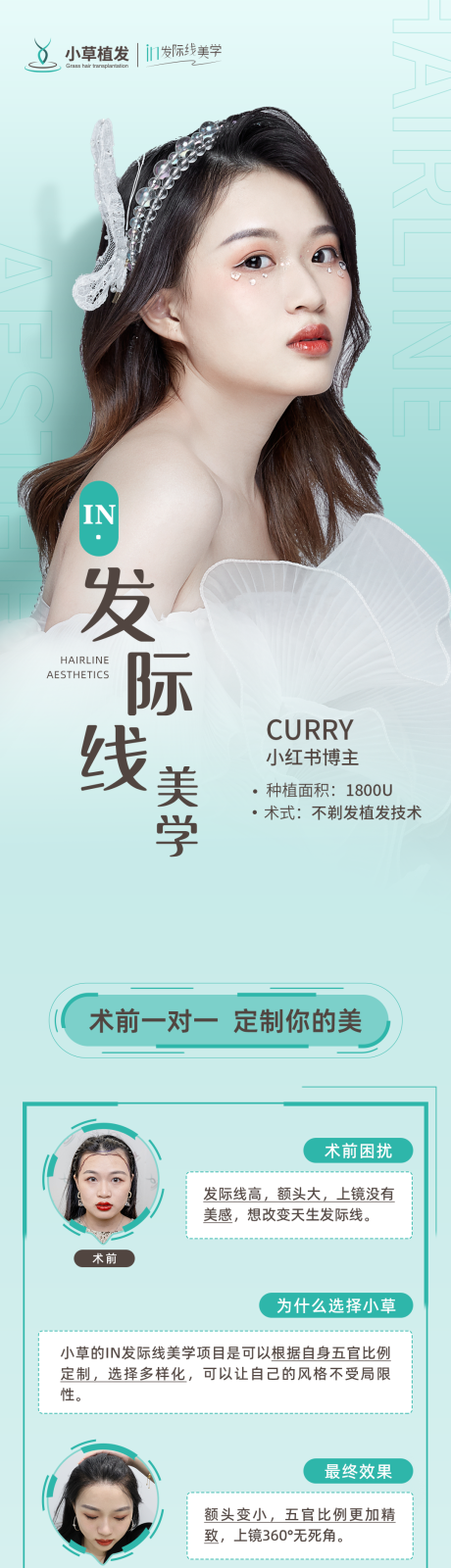 源文件下载【医美植发1对1定制案例技术宣传推广图】编号：60490010987871198