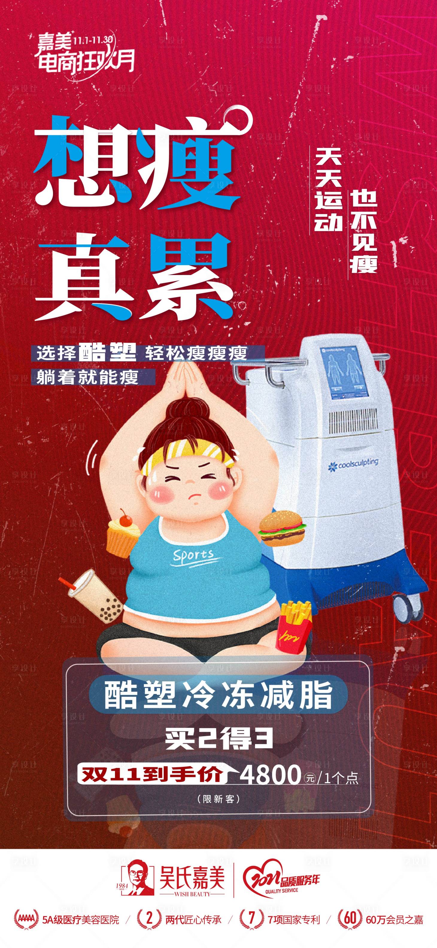 源文件下载【医美减肥海报】编号：44440011062724996