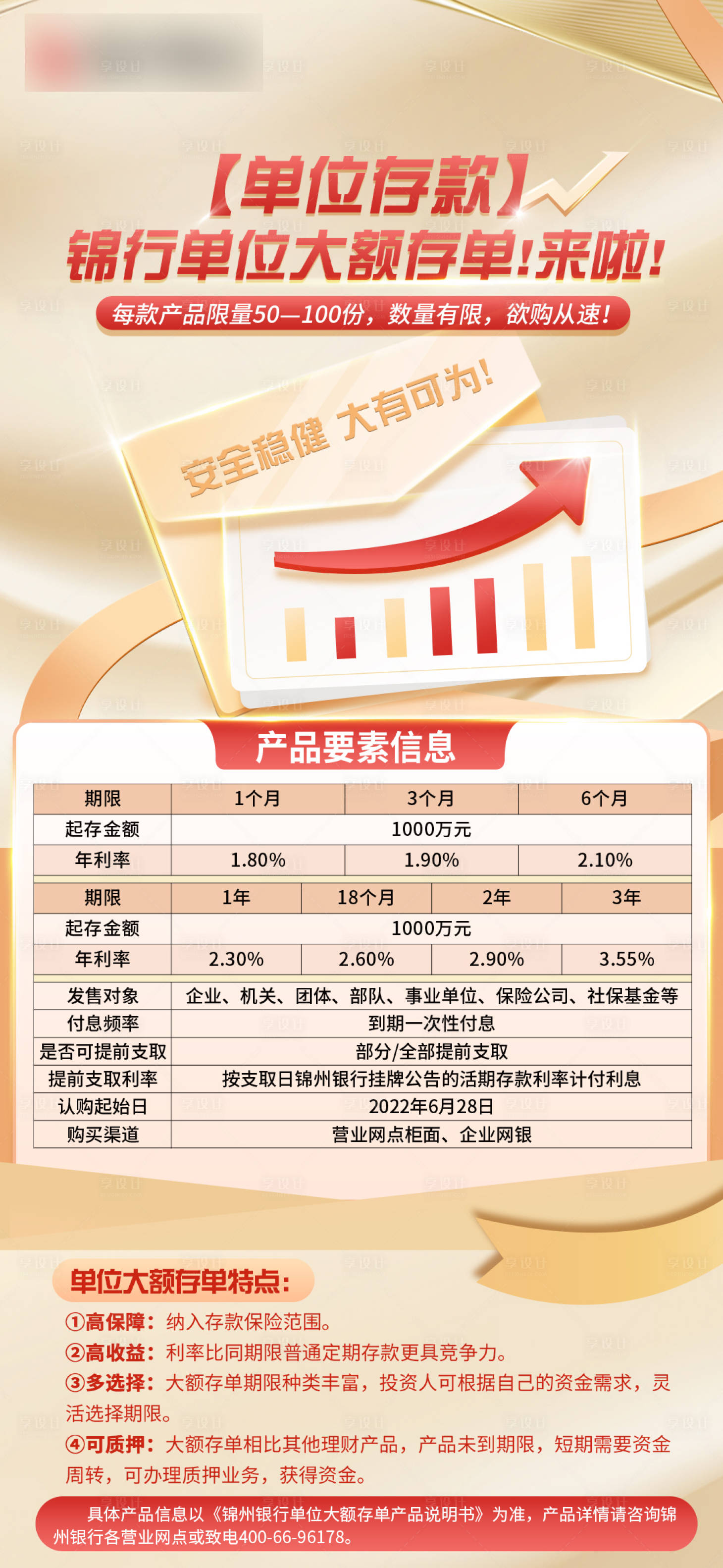源文件下载【享设计】搜索编号：37720010882298988【银行海报存单】