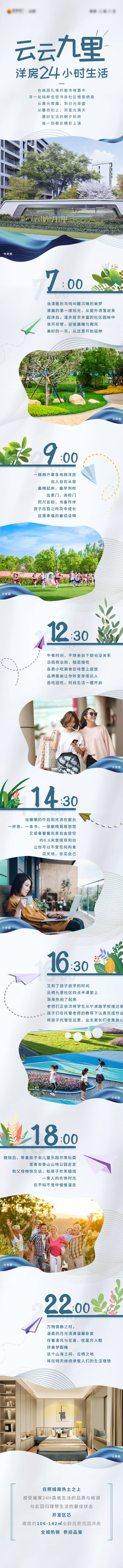 源文件下载【享设计】搜索编号：76020010922946409【地产洋房24小时价值点长图】