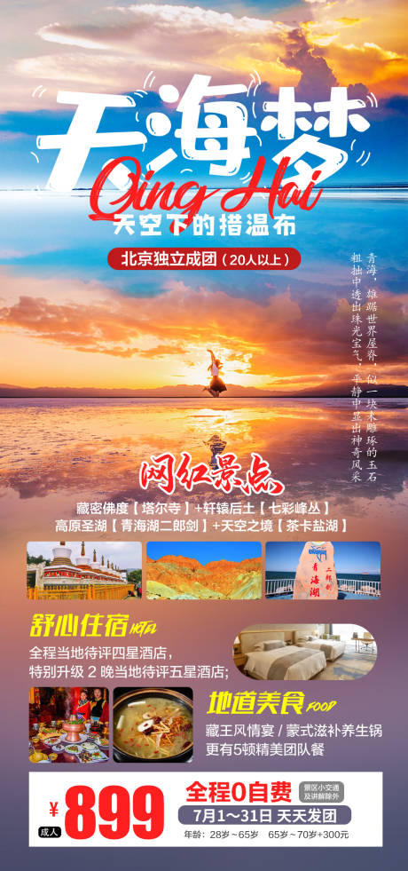 天海梦旅游海报