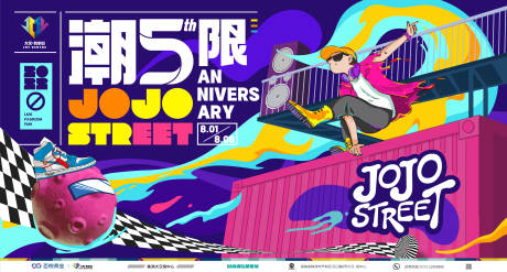源文件下载【潮5限周年庆活动展板】编号：93560011202859091