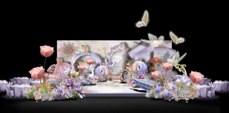 编号：20220720140911566【享设计】源文件下载-粉紫色梦幻爱丽丝婚礼
