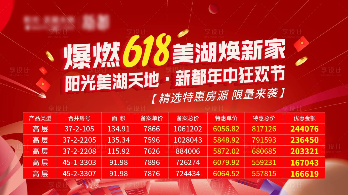 源文件下载【享设计】搜索编号：43380011016891238【地产特价房海报】