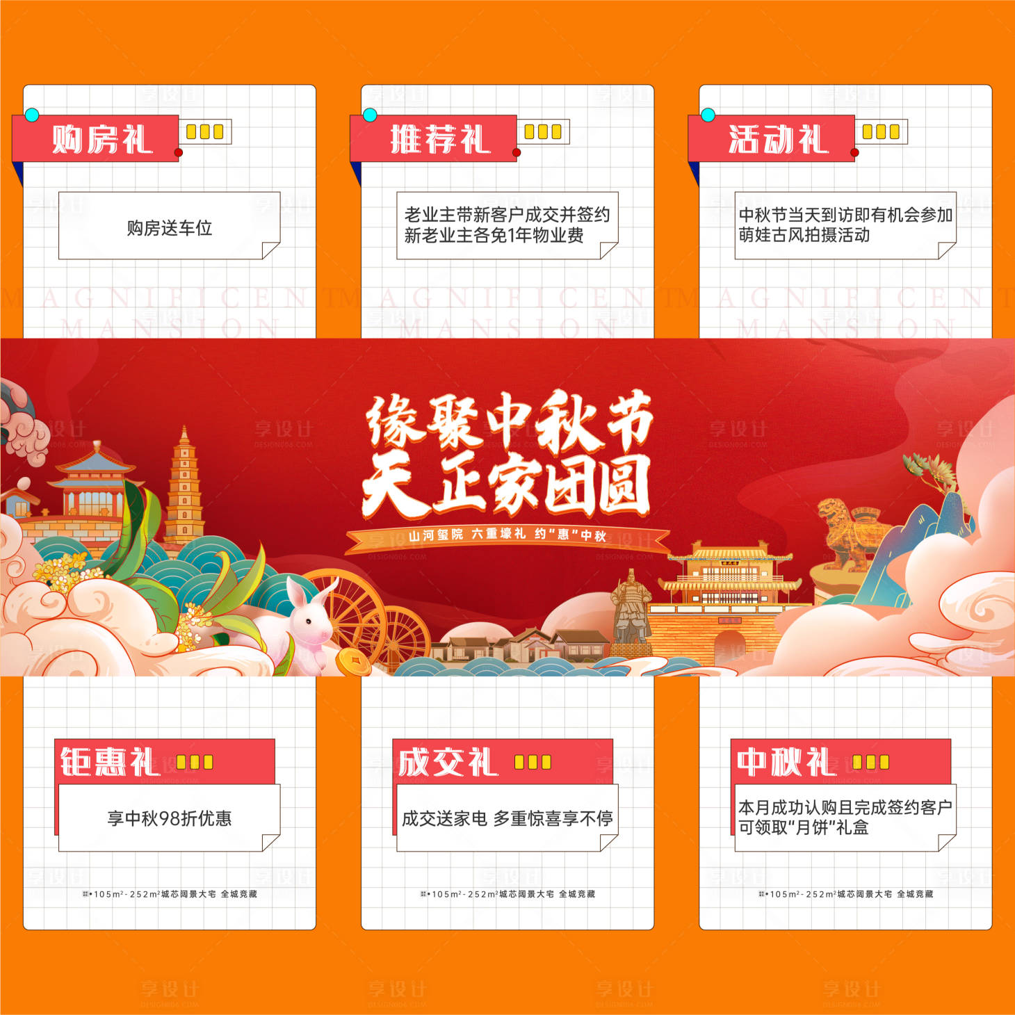 源文件下載【享設計】搜索編號：98050010865863208【地產三宮格】