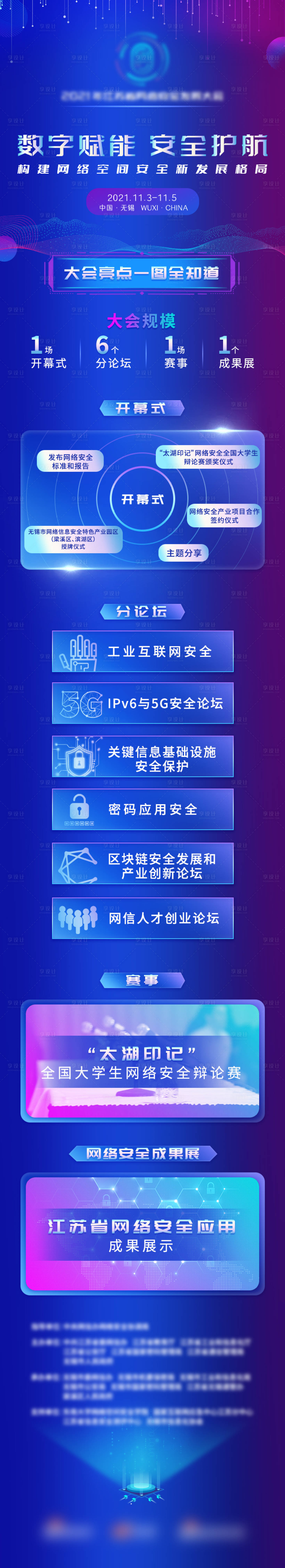 源文件下載【享設計】搜索編號：68310011162217784【科技感大會會議內容長圖】