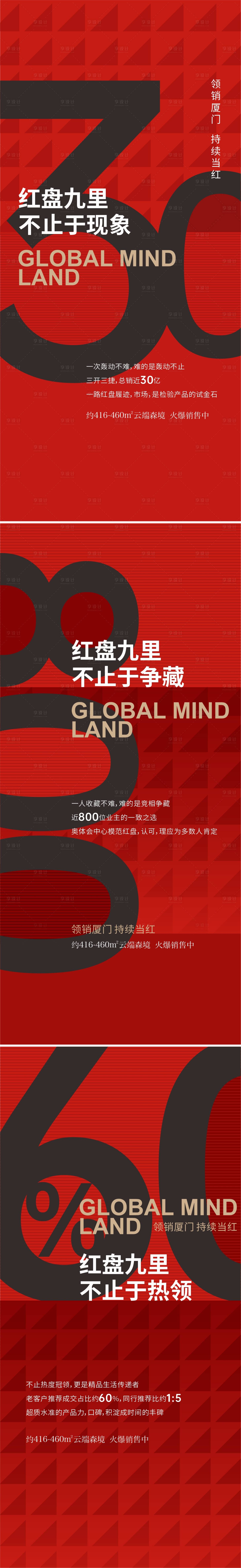 源文件下载【享设计】搜索编号：67840011205434485【地产热销数据系列海报】