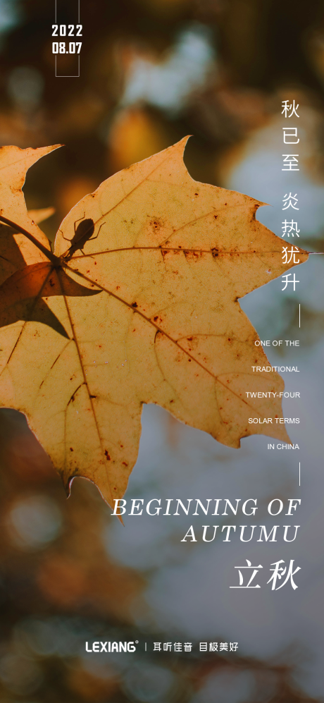 源文件下载【立秋节气海报】编号：56640011273016924