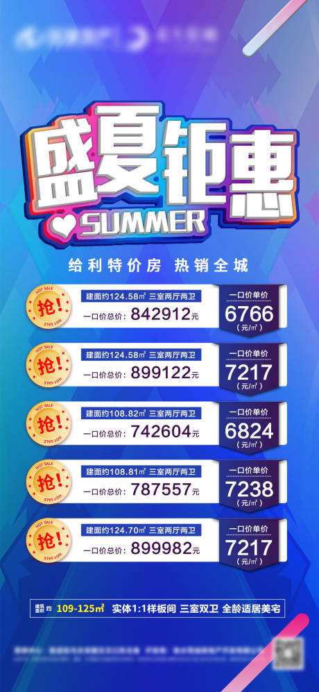 源文件下载【地产盛夏特价房海报】编号：97640011045974250