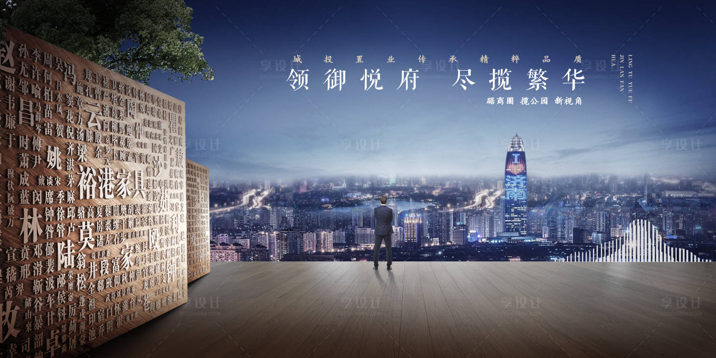 源文件下载【享设计】搜索编号：23530011014574673【地产户外大牌海报展板】