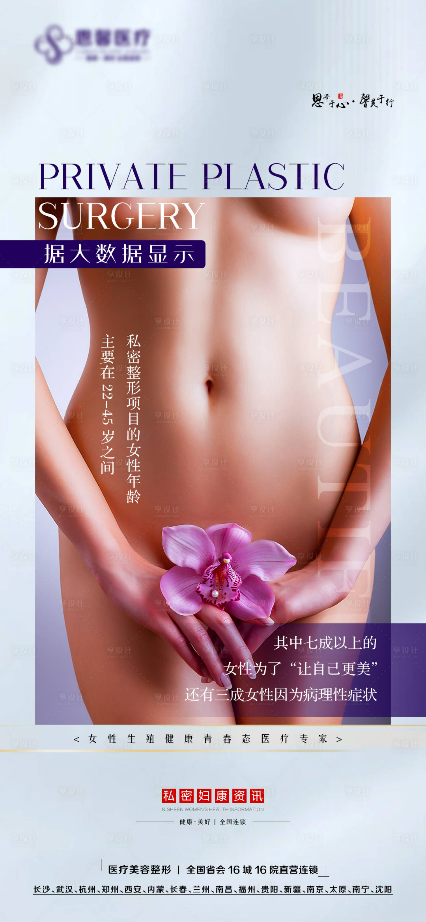源文件下載【享設計】搜索編號：28510011312799787【私密整形海報】