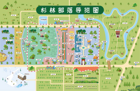 源文件下载【文旅园区导览图】编号：67430011098976033
