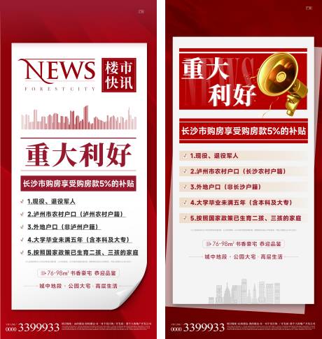 源文件下载【地产重大利好政策海报】编号：20220723144641415
