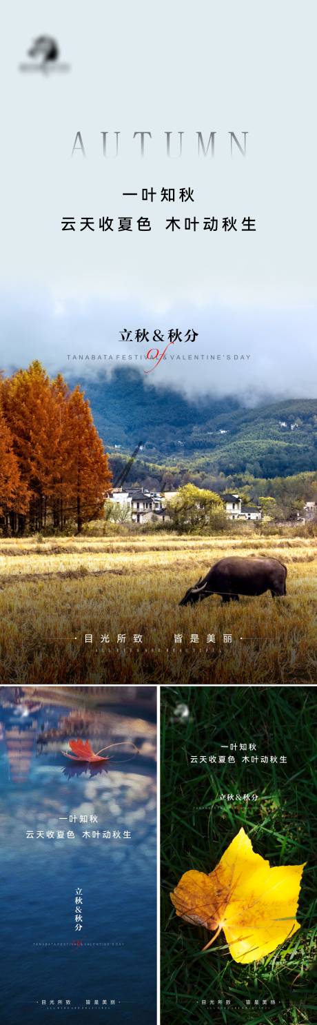 源文件下载【地产立秋秋分海报】编号：90180011301663932