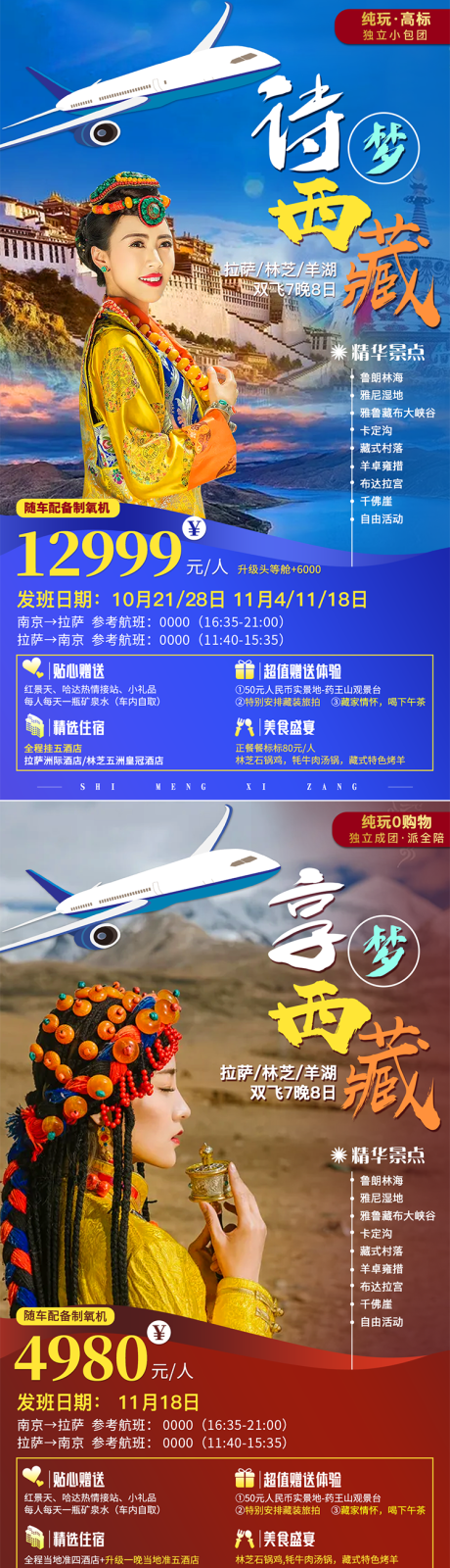 源文件下载【西藏旅游系列海报】编号：20220726095133780