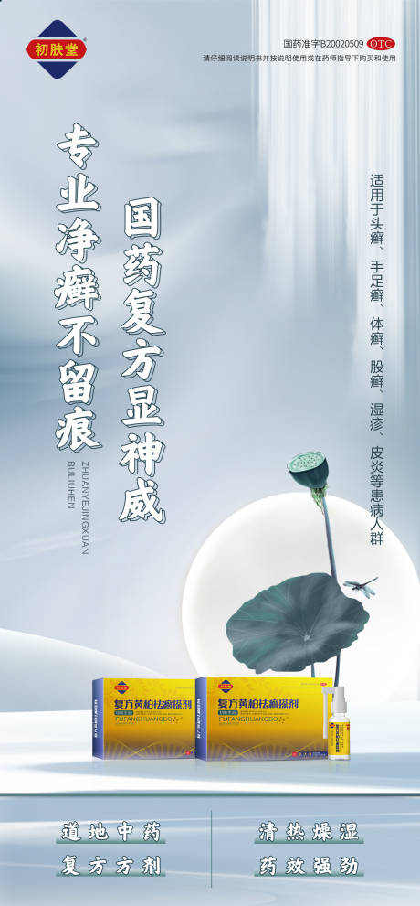 源文件下载【中国风药品推广海报】编号：49260011327015693