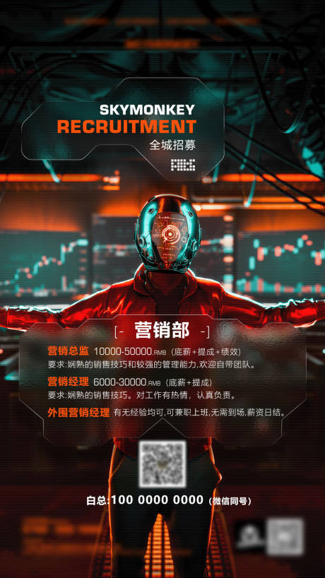 源文件下載【酒吧營銷招聘海報】編號：80770010911017332