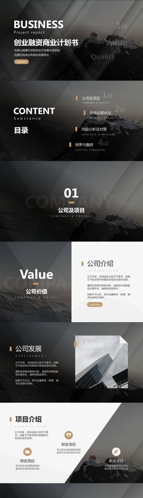 源文件下载【高端创业融资商业计划书PPT】编号：76600011188797354