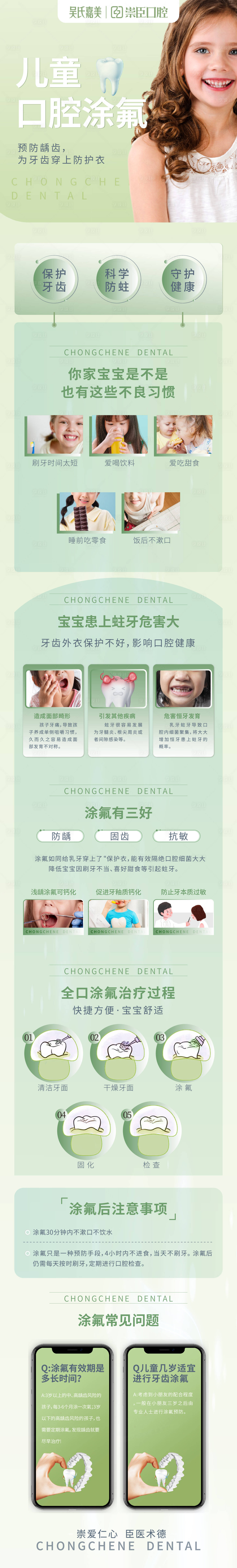 源文件下載【享設計】搜索編號：57430011108958796【兒童涂氟詳情頁】