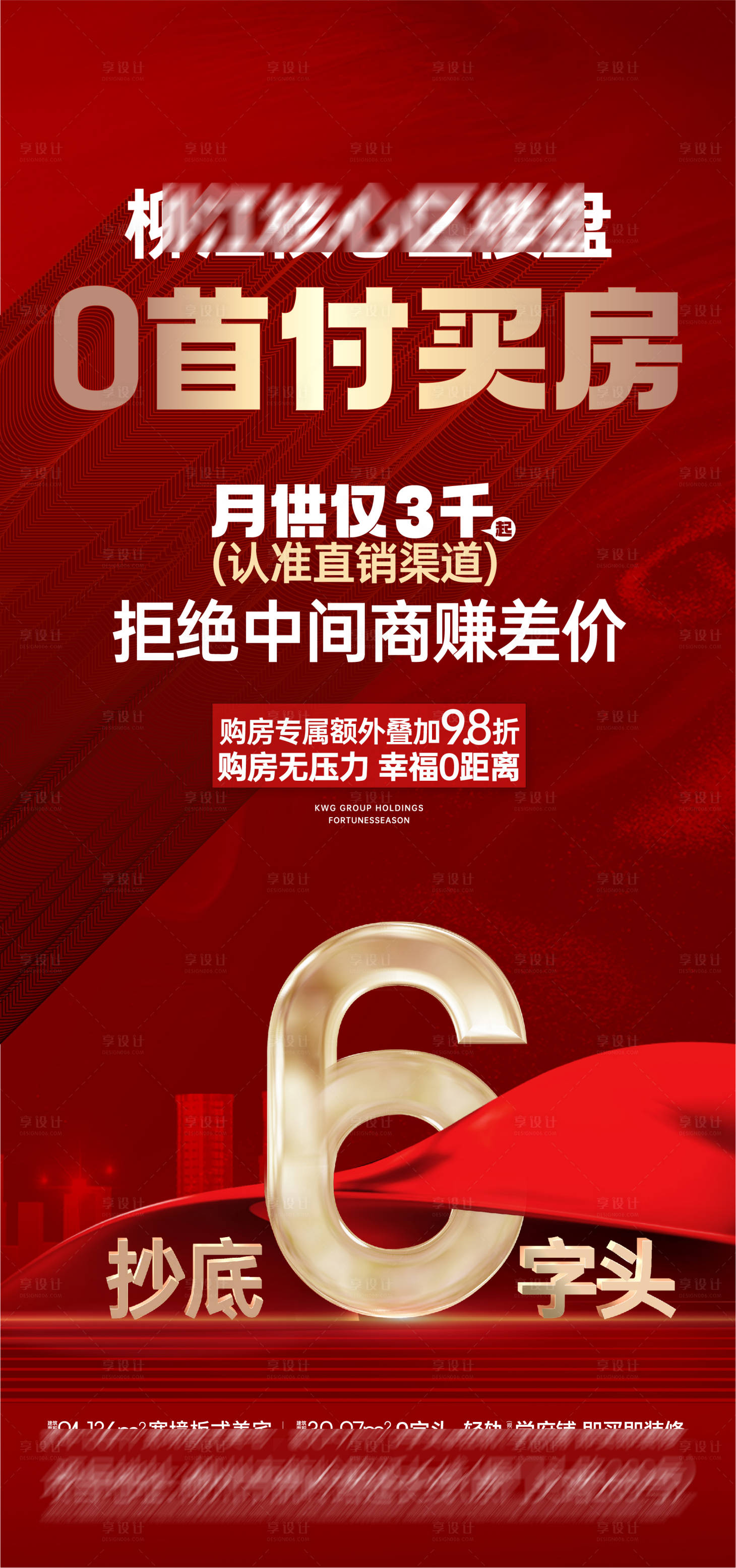 源文件下载【享设计】搜索编号：82610011211277167【红稿0首付促销海报】